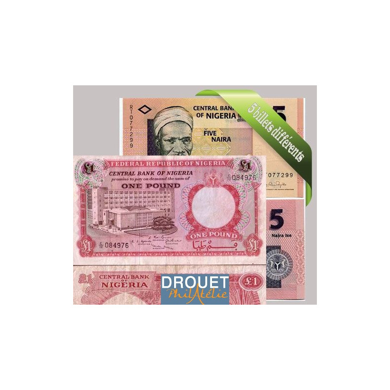5 Billets Différents