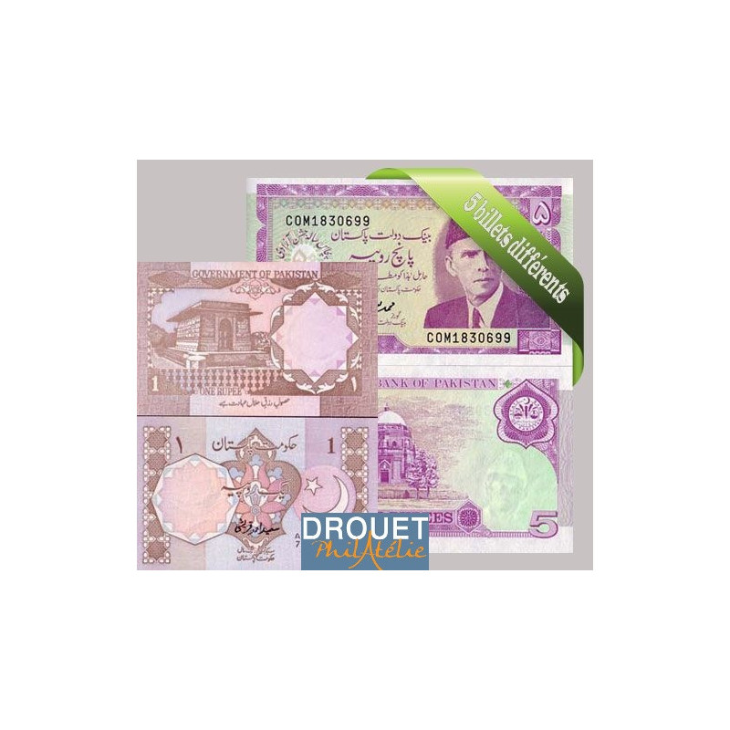 5 Billets Différents