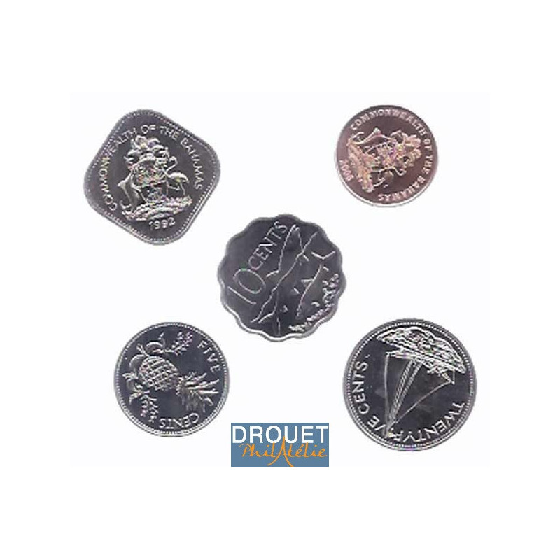 5 Pièces De Monnaie Différentes