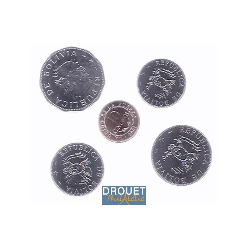 5 Pièces De Monnaie Différentes