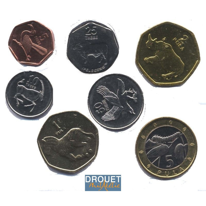 7 Pièces De Monnaie Différentes