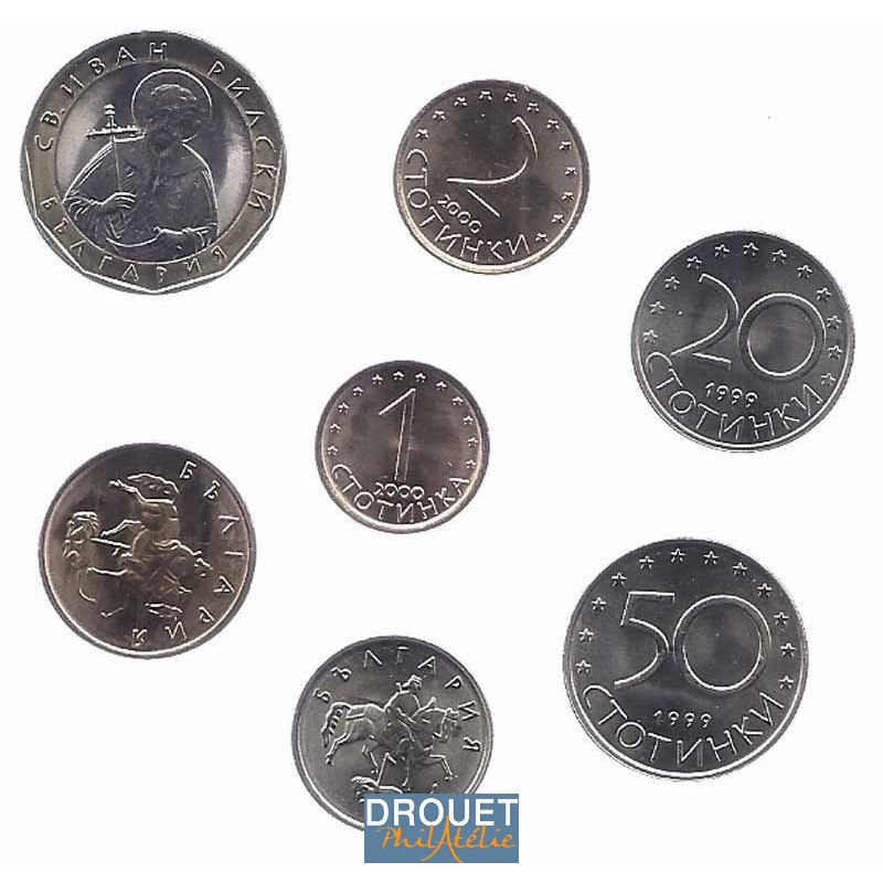 7 Pièces De Monnaie Différentes