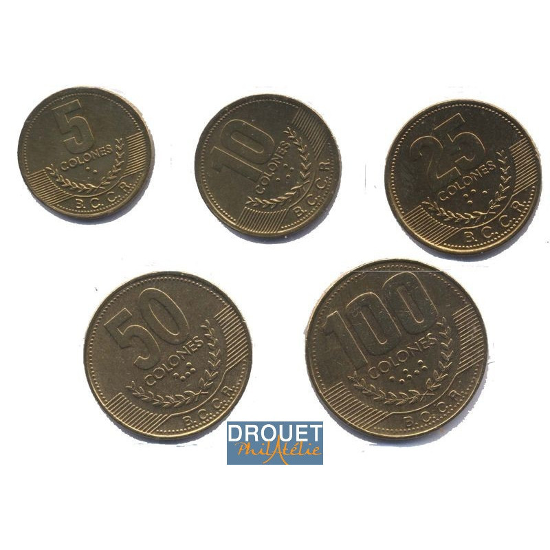 5 Pièces De Monnaie Différentes