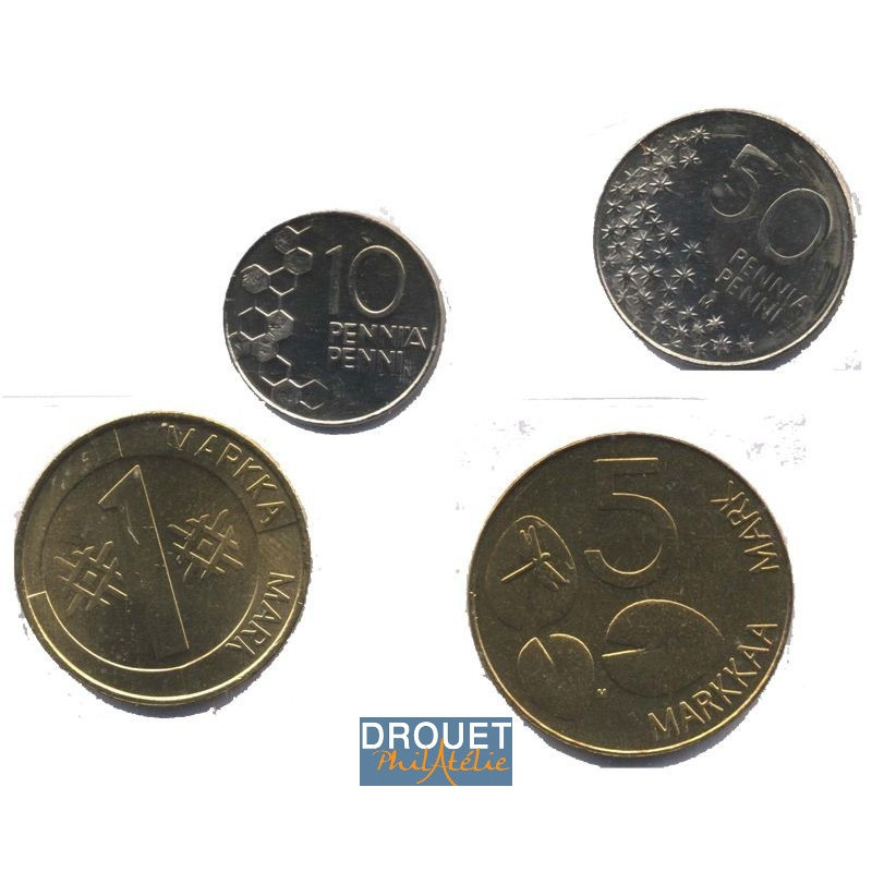 4 Pièces De Monnaie Différentes