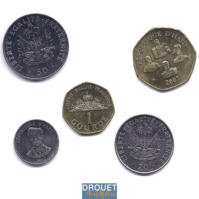 5 Pièces De Monnaie Différentes