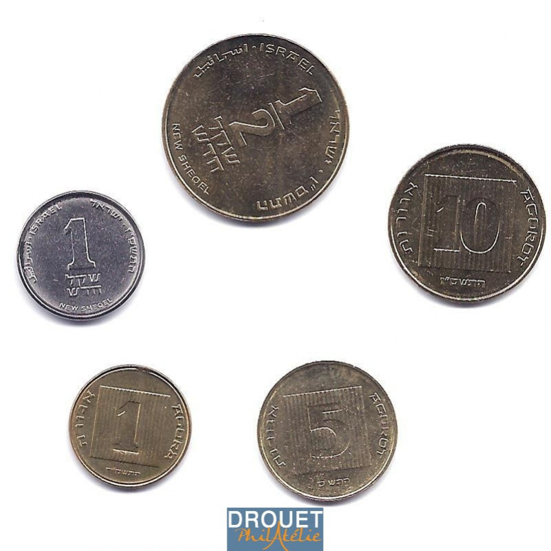 5 Pièces De Monnaie Différentes