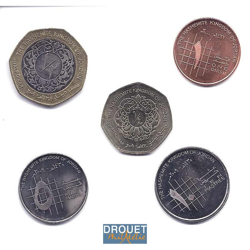 5 Pièces De Monnaie Différentes