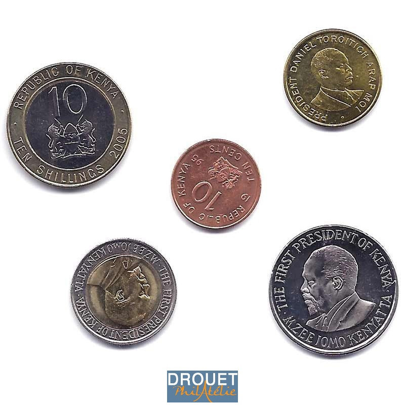 5 Pièces De Monnaie Différentes