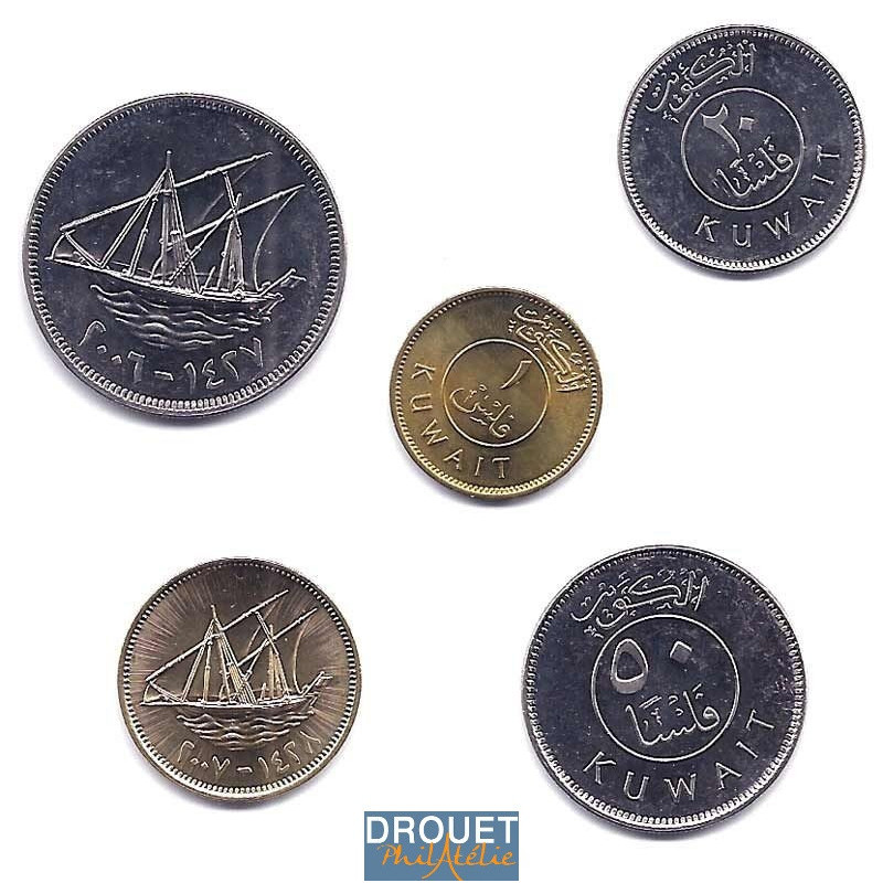 5 Pièces De Monnaie Différentes