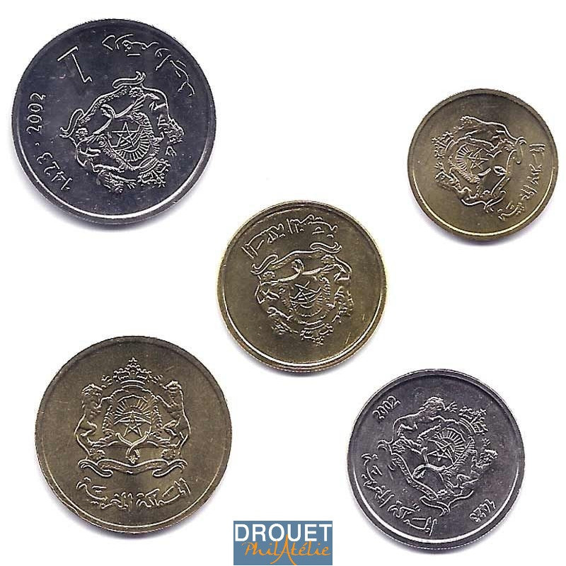 5 Pièces De Monnaie Différentes