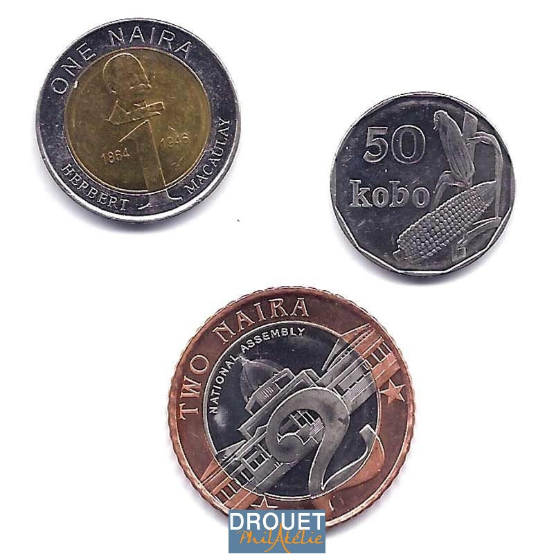 3 Pièces De Monnaie Différentes