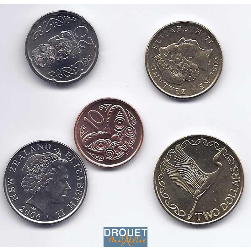 5 Pièces De Monnaie Différentes