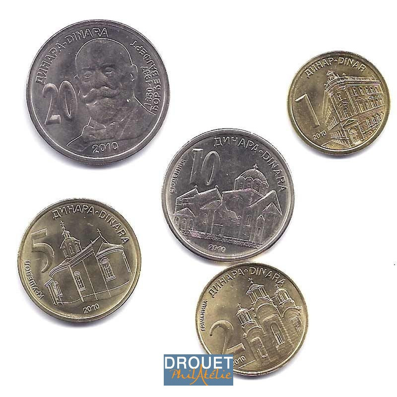 5 Pièces De Monnaie Différentes