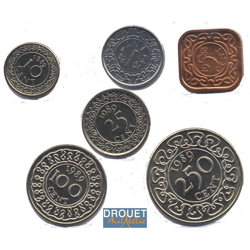 6 Pièces De Monnaie Différentes