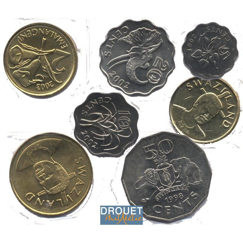 7 Pièces De Monnaie Différentes