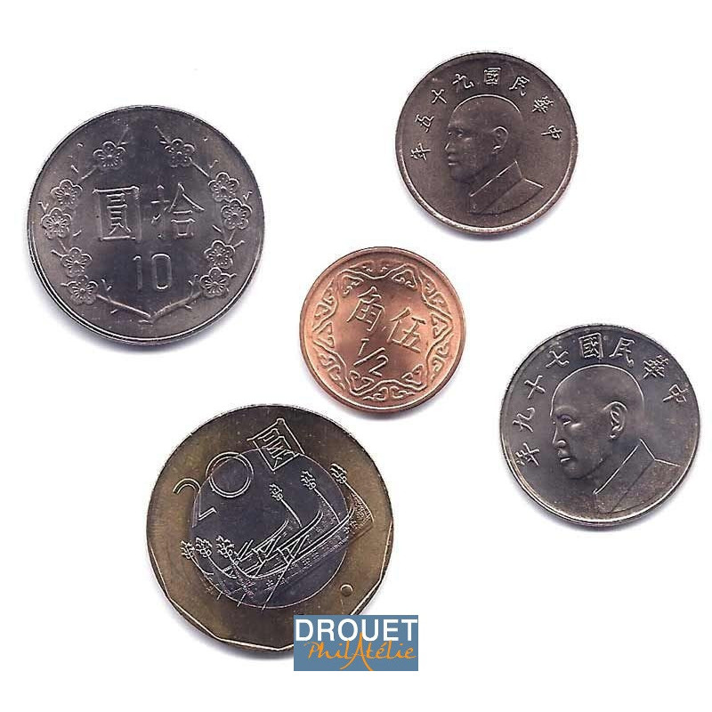 5 Pièces De Monnaie Différentes