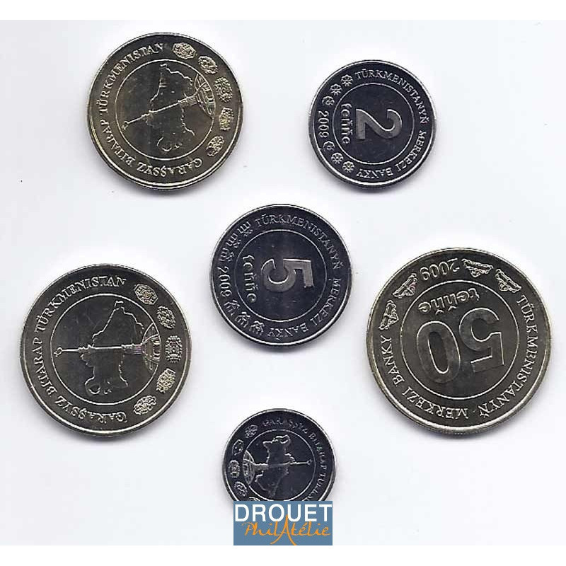 6 Pièces De Monnaie Différentes