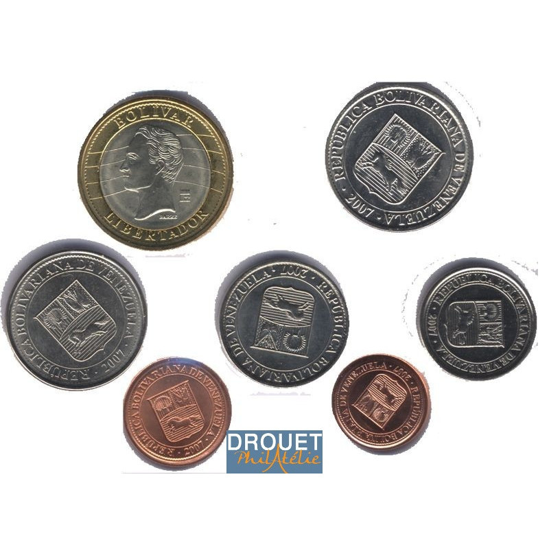 7 Pièces De Monnaie Différentes