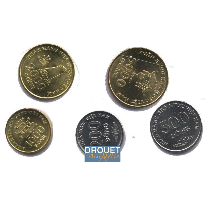 5 Pièces De Monnaie Différentes