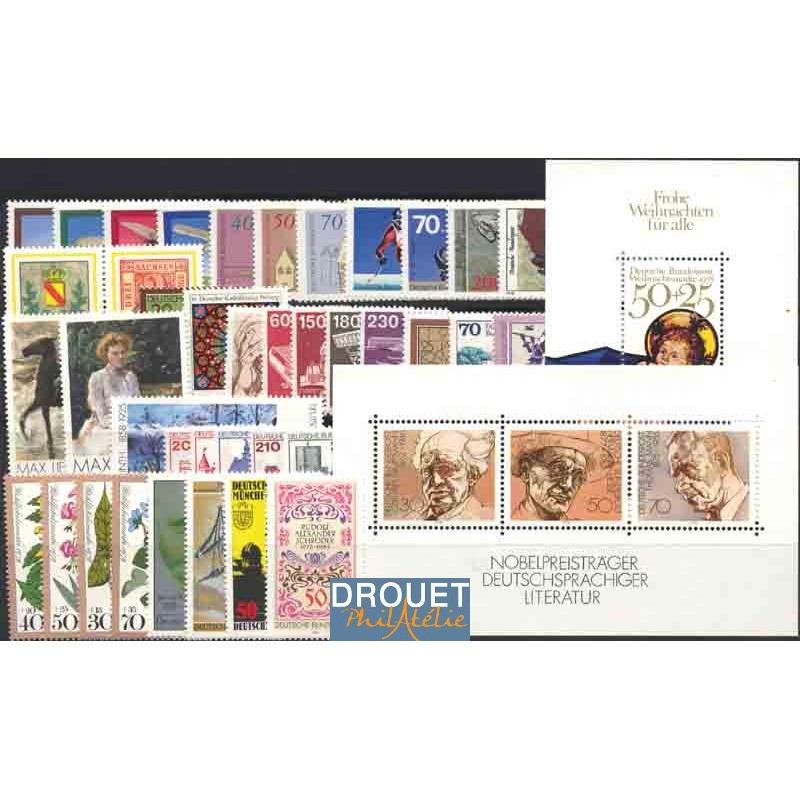 1978 Allemagne Année Complète Timbres Neufs