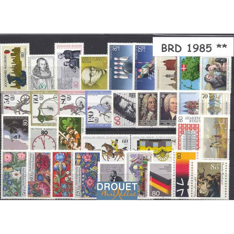 1985 Allemagne Année Complète Timbres Neufs