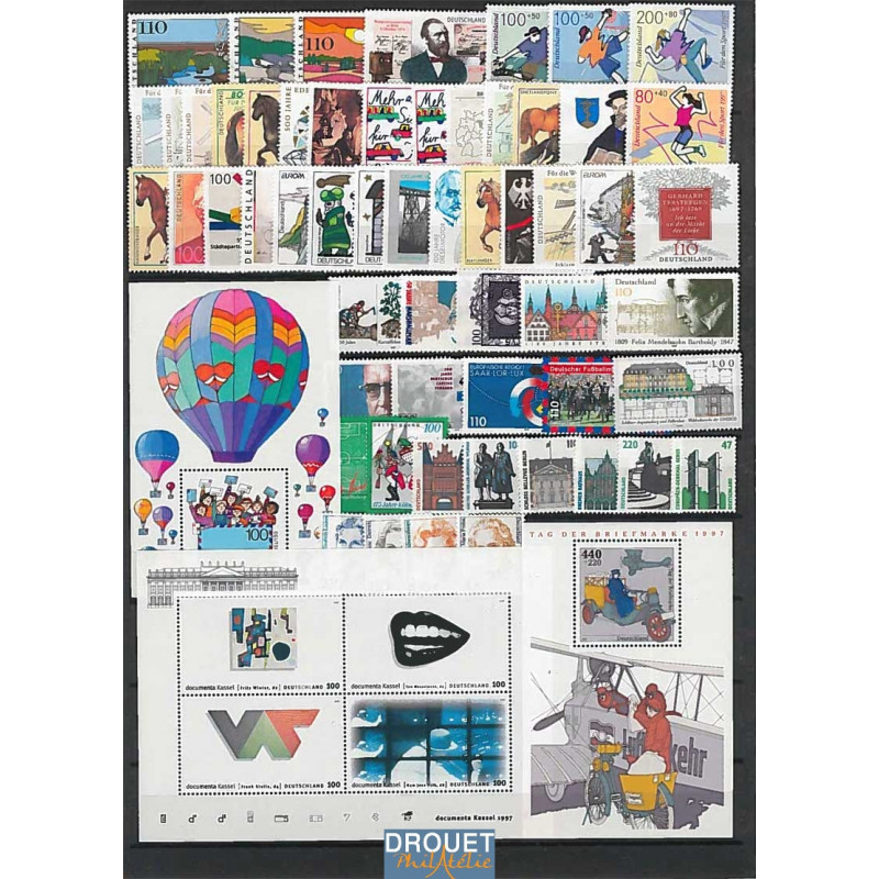 1998 Allemagne Année Complète Timbres Neufs