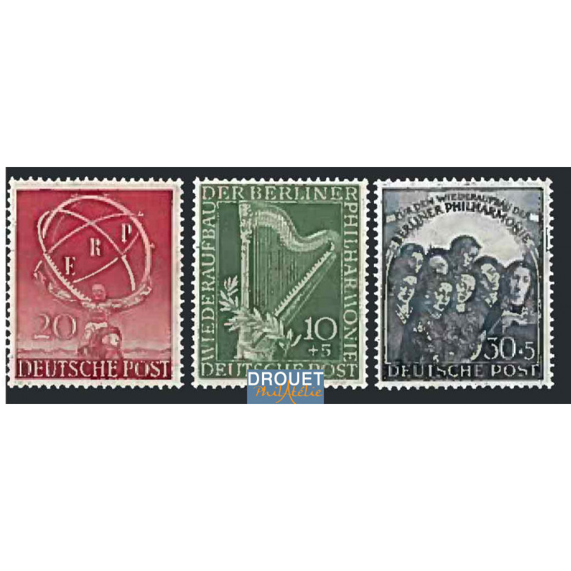 1950 Allemagne Berlin Année Complète Timbres Neufs