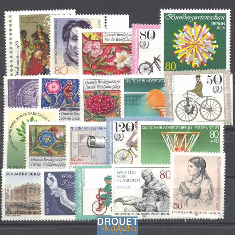 1985 Allemagne Berlin Année Complète Timbres Neufs