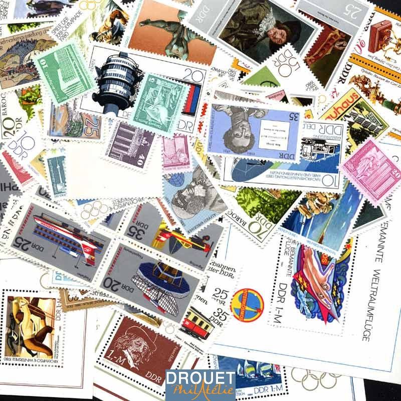 1980 Allemagne Est Année Complète Timbres Neufs