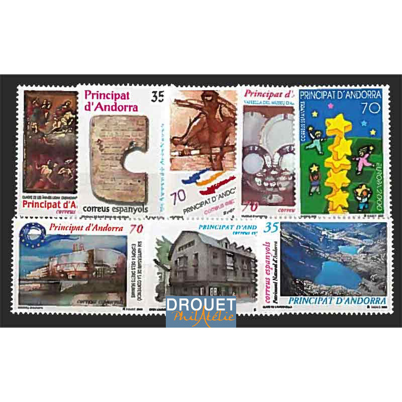 2000 Andorre Espagnol Année Complète Timbres Neufs