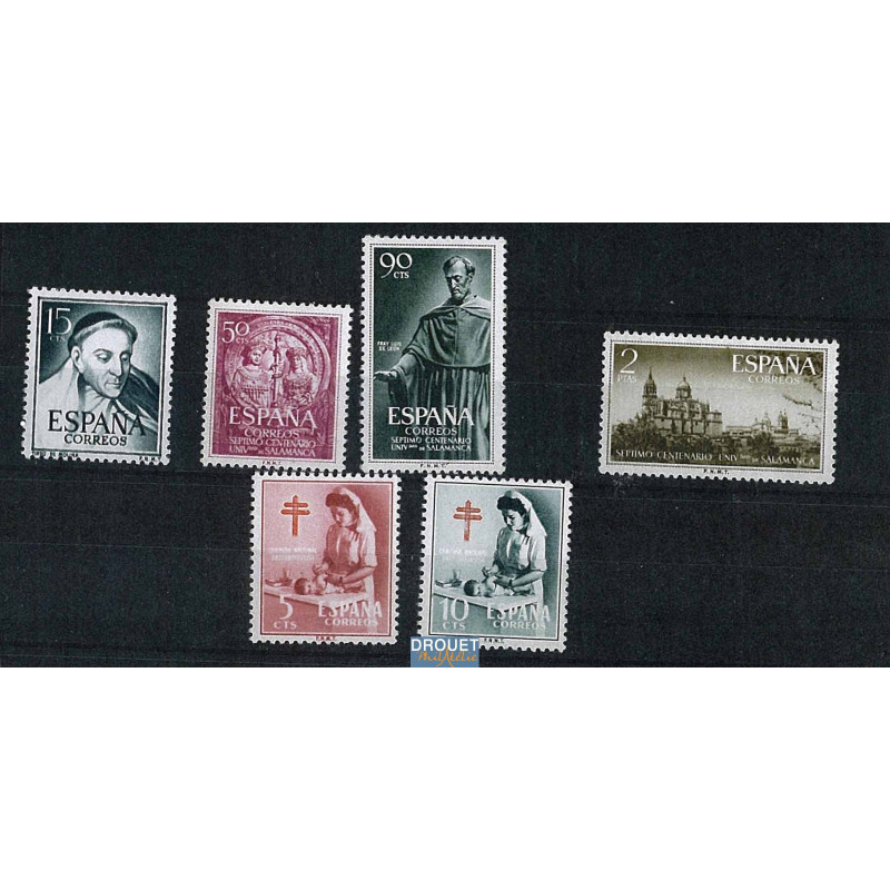 1953 Espagne Année Complète Timbres Neufs