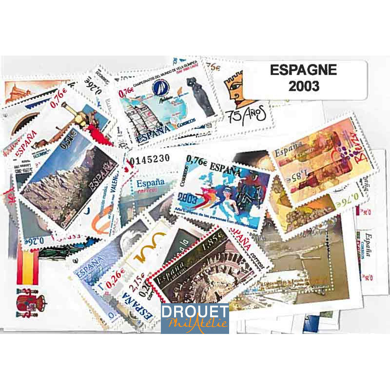 2003 Espagne Année Complète Timbres Neufs