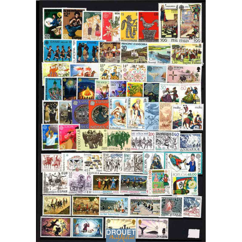 1981 Europa Année Complète Timbres Neufs