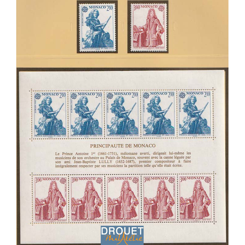 1985 Europa Année Complète Timbres Neufs