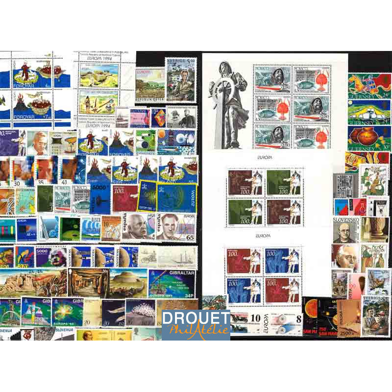 1994 Europa Année Complète Timbres Neufs