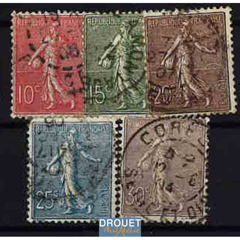 1903 France Année Complète Oblitérés