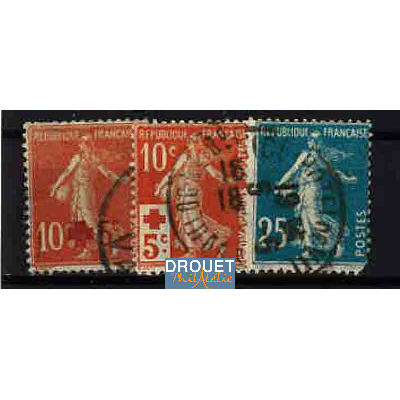 1914 France Année Complète Oblitérés