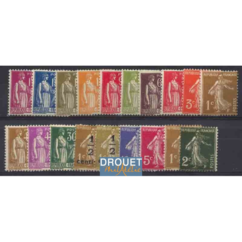 1932 France Année Complète Neufs