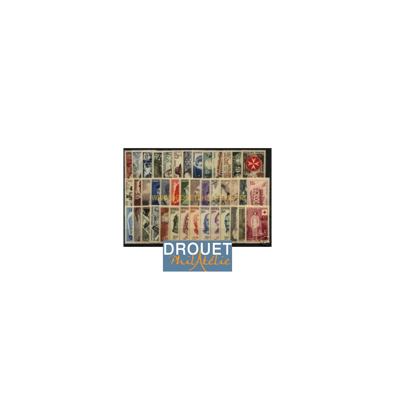 1956 France Année Complète Neufs