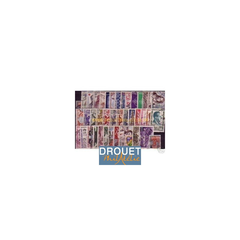 1959 France Année Complète Oblitérés