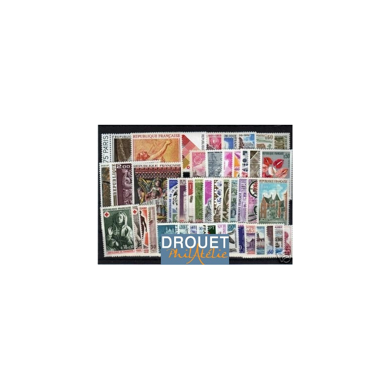 1973 France Année Complète Neufs