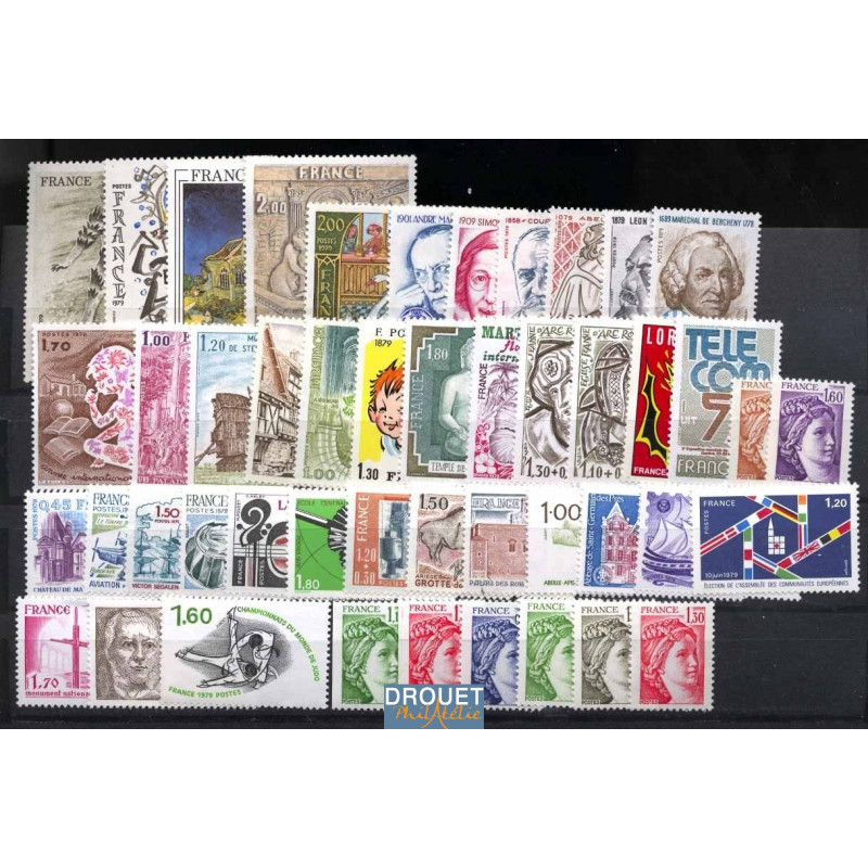 1979 France Année Complète Neufs