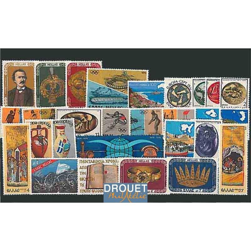 1976 Grèce Année Complète Timbres Neufs