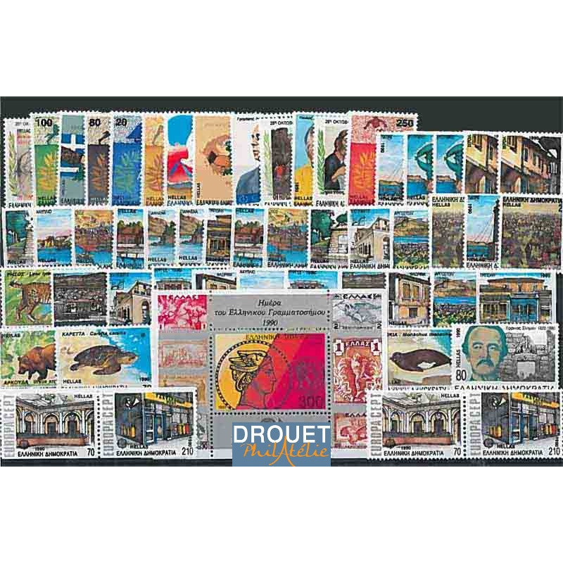 1990 Grèce Année Complète Timbres Neufs