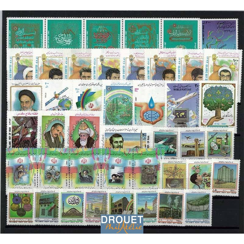 1997 Iran Année Complète Timbres Neufs