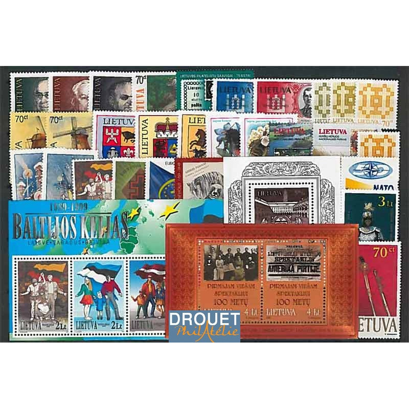 1999 Lituanie Année Complète Timbres Neufs