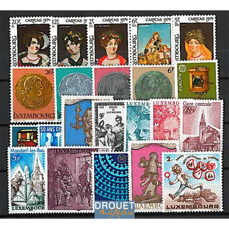 1979 Luxembourg Année Complète Timbres Neufs