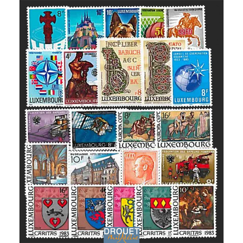 1983 Luxembourg Année Complète Timbres Neufs