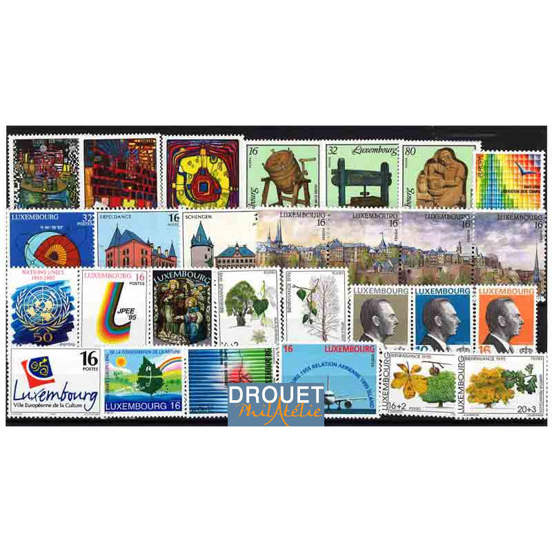 1995 Luxembourg Année Complète Timbres Neufs