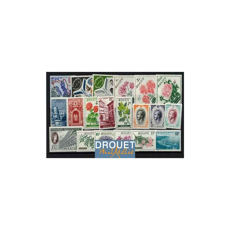 1959 Monaco Année Complète Timbres Neufs